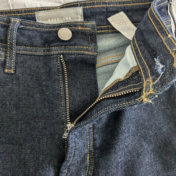 Everlane The Way-High Skinny Jeans Size 25 Regular Dark Wash Denim Stretch - Picture 12 of 16